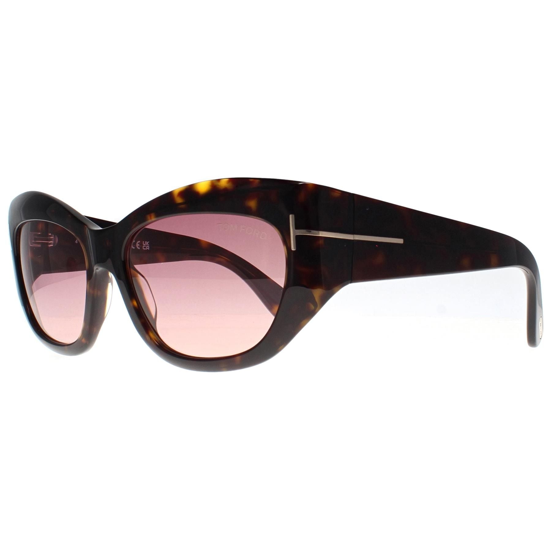 Tom Ford Cat Eye Dark Havana Bordeaux Gradient Brianna FT1065 image 2