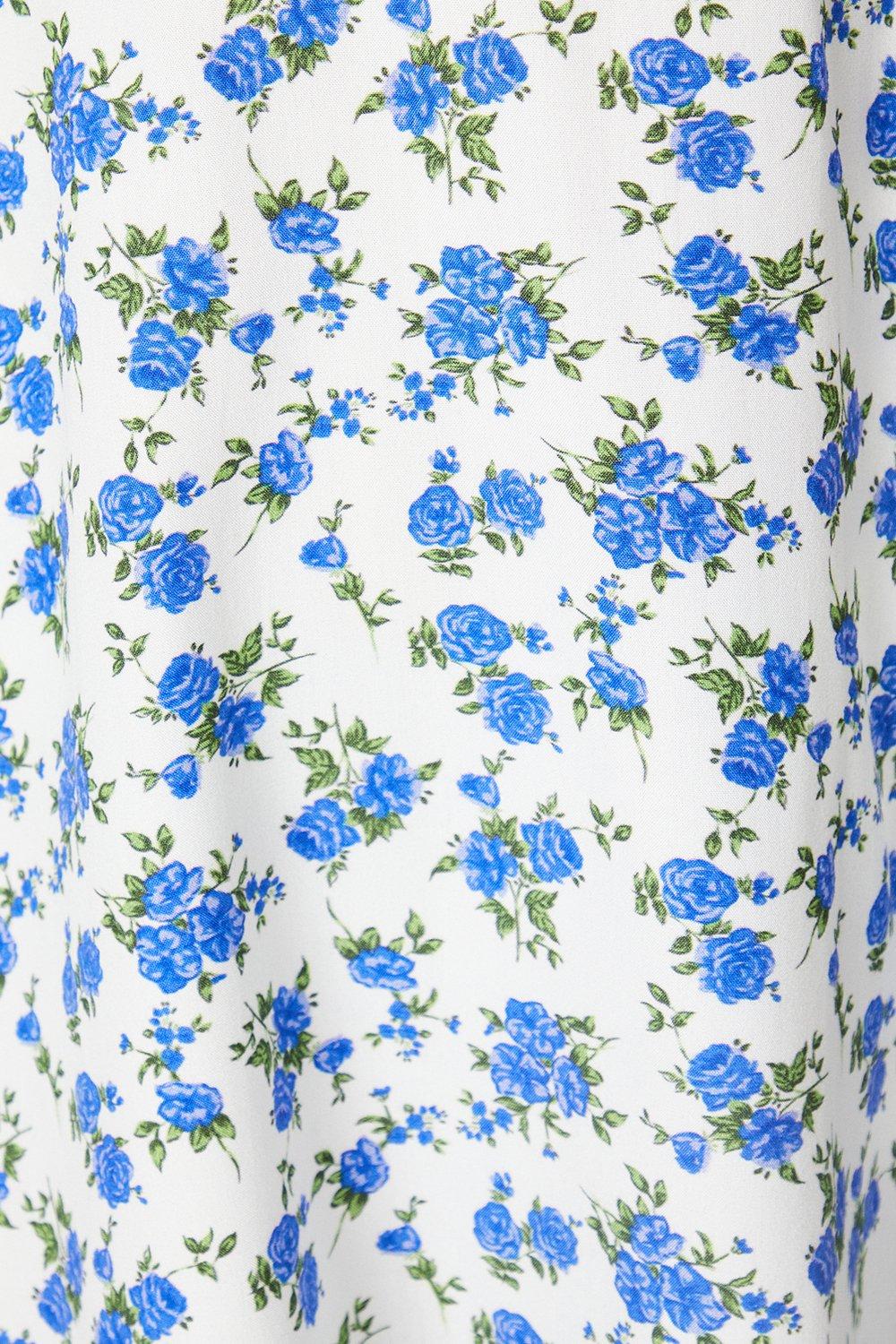 Dorothy Perkins Ivory Ditsy Flutter Sleeve Frill Mini Dress Ivory image 5