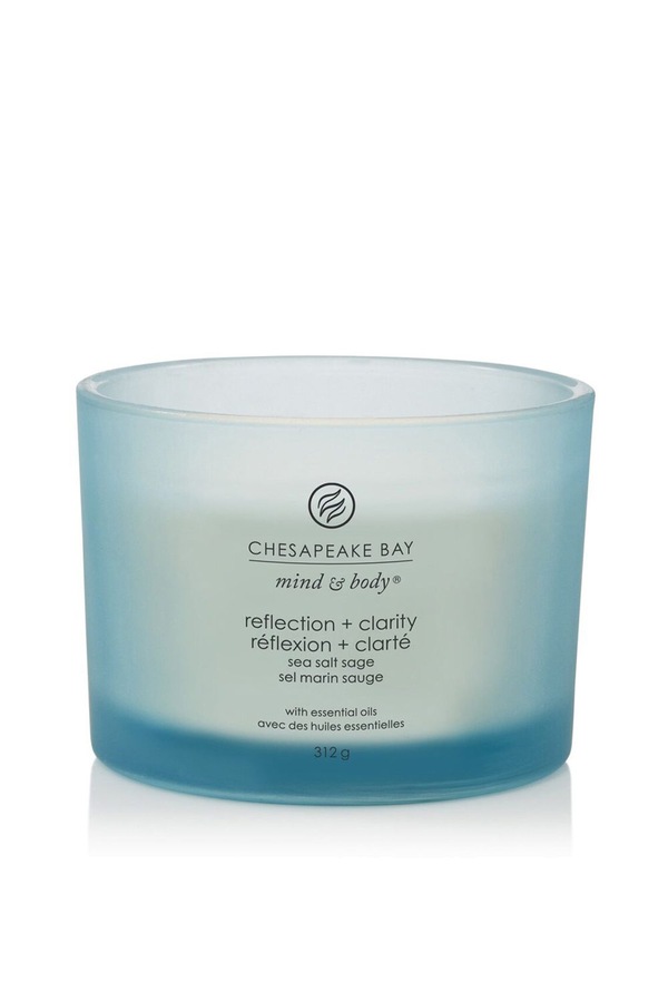 Chesapeake Bay 3-Wick Jar Candle - Reflection & Clarity 312g Blue
