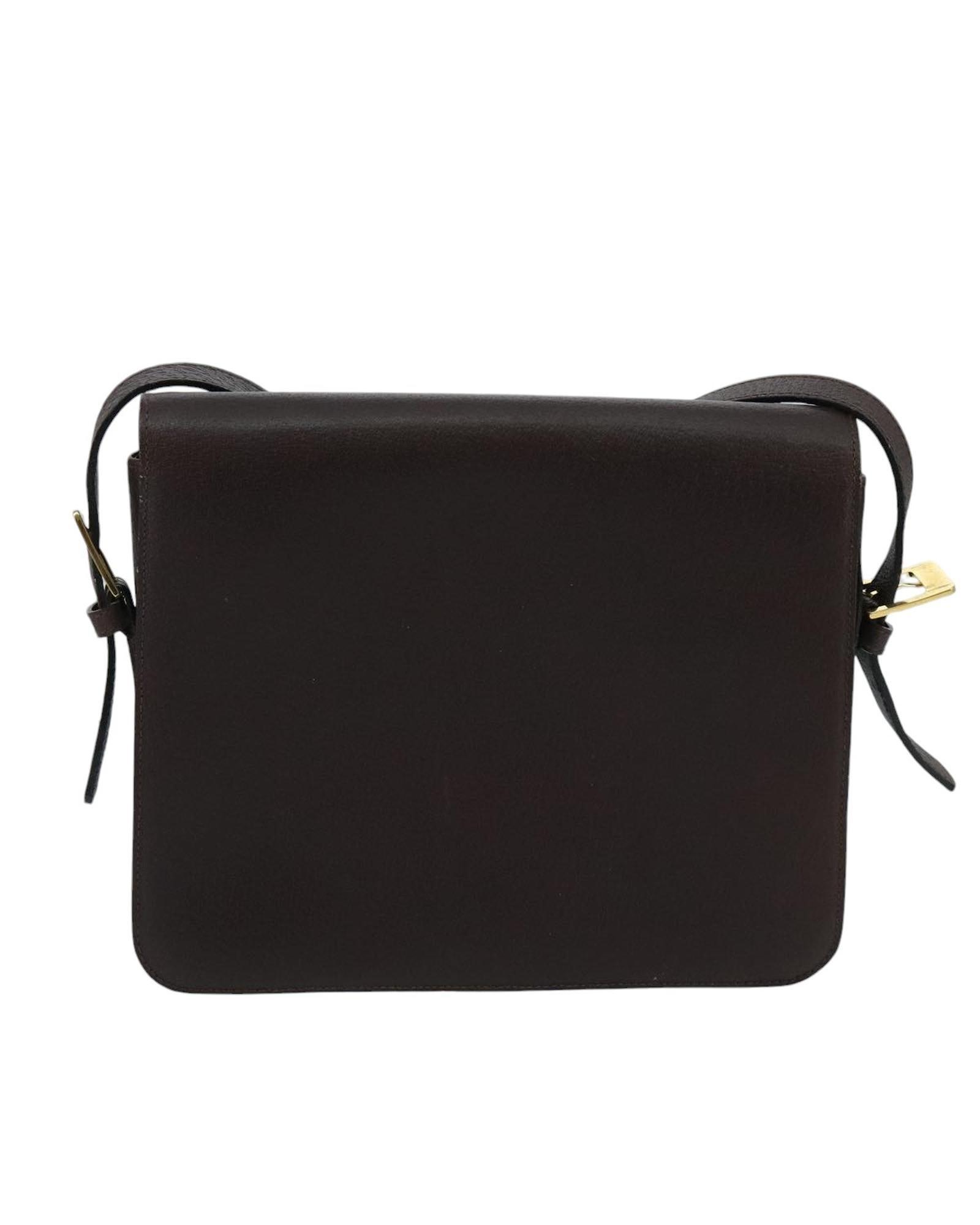 Valentino Preloved Leather Shoulder Bag Wo - Brown image 2