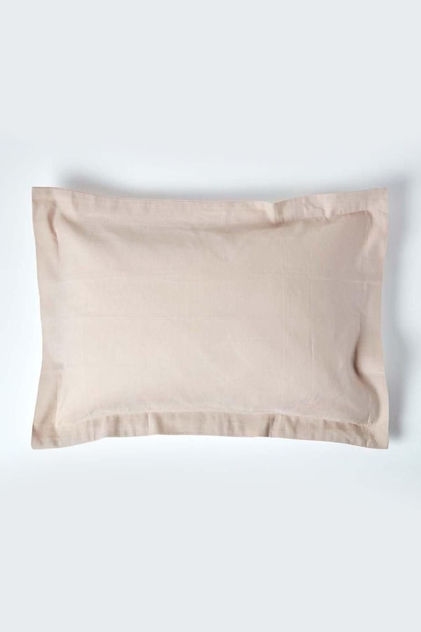 Homescapes Linen Oxford Pillowcase, Standard