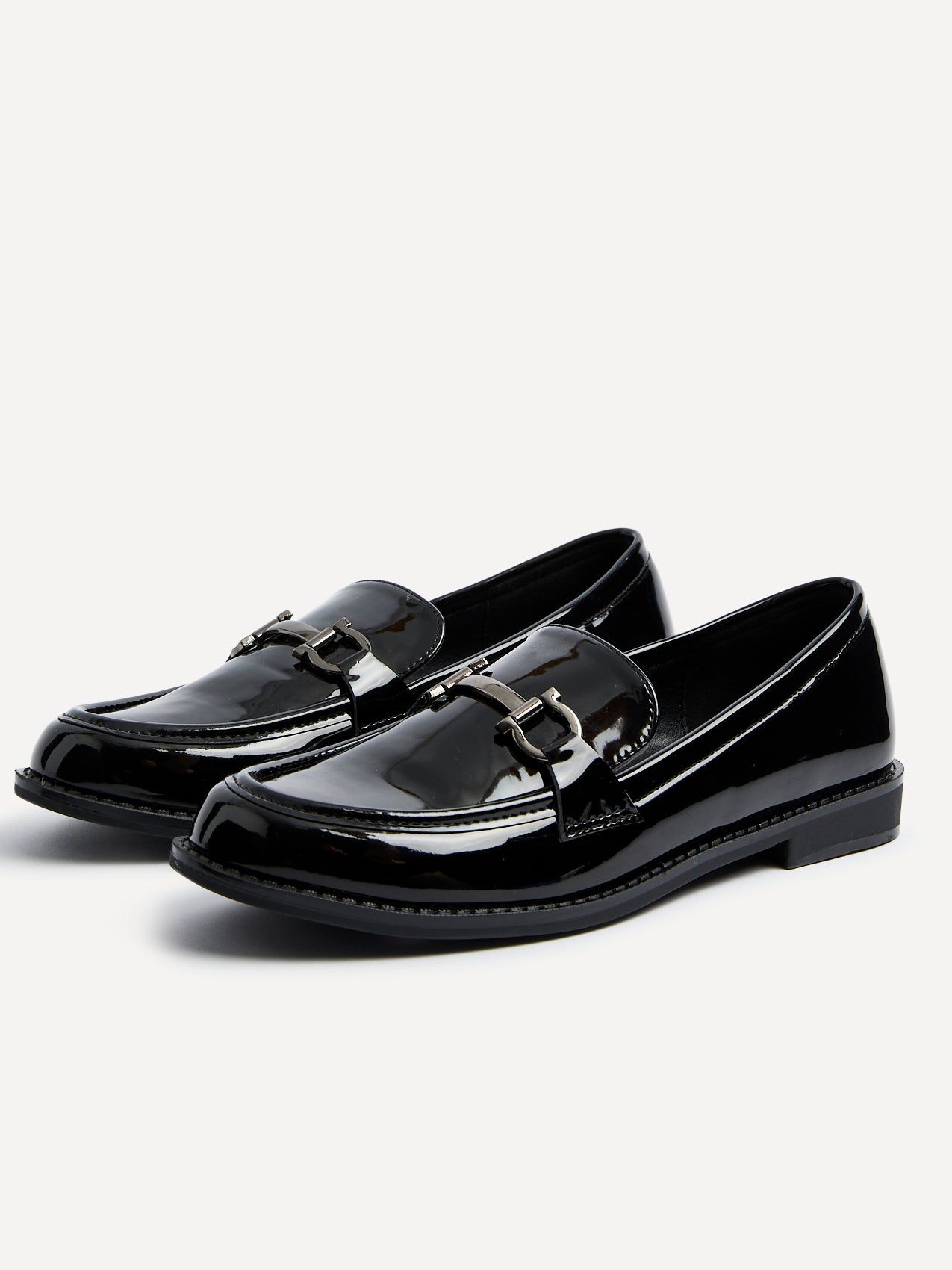 Linzi Belle Black Patent Slip On Loafer image 4