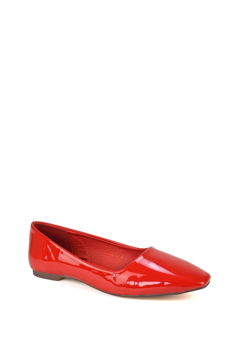 XY London 'Maci' Square Toe Slip On Flat Heel Ballerina Pumps image 2