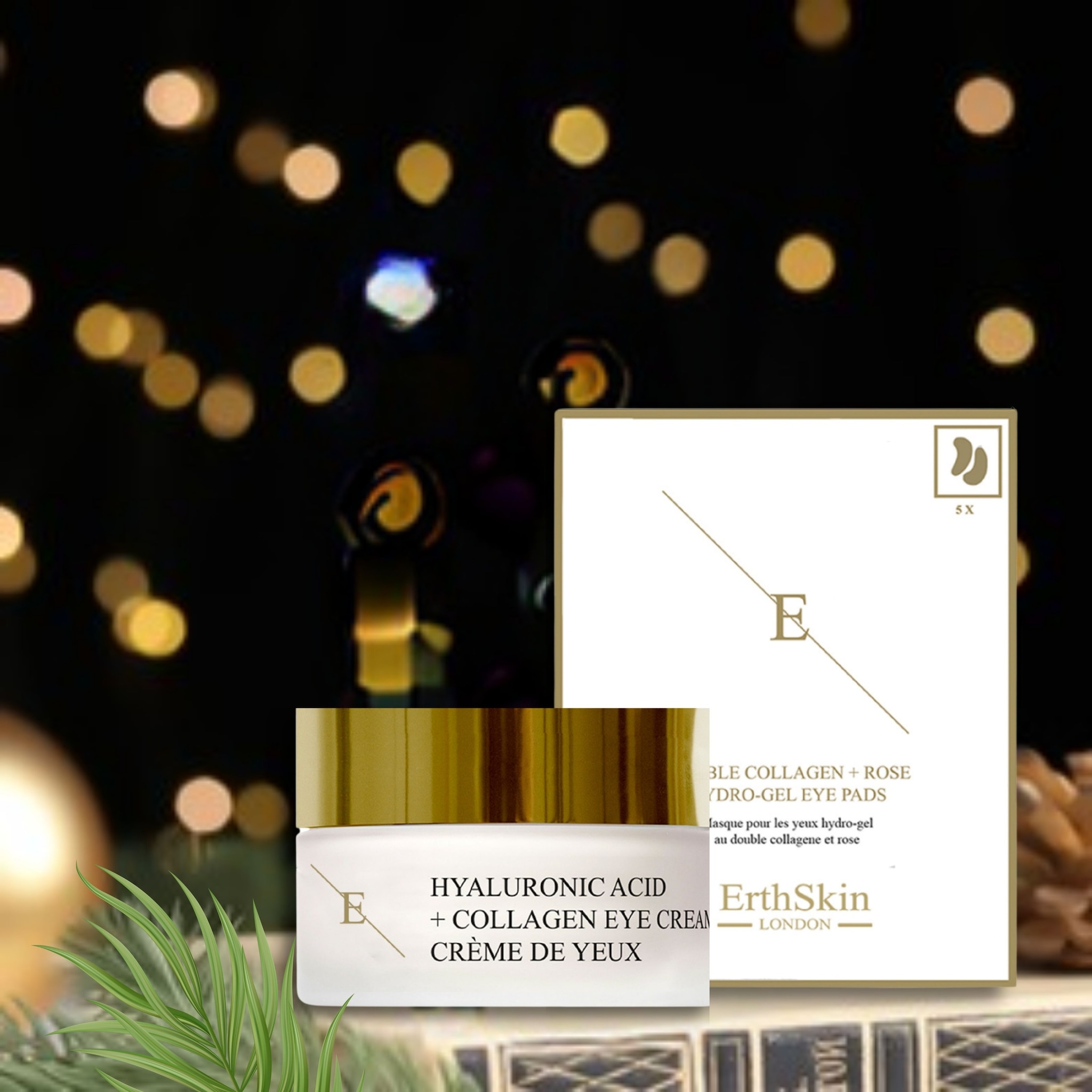 Erth Skin London Pro Age Cream 30ml + Double Collagen Rose Hydrogel Eye Pads image 2