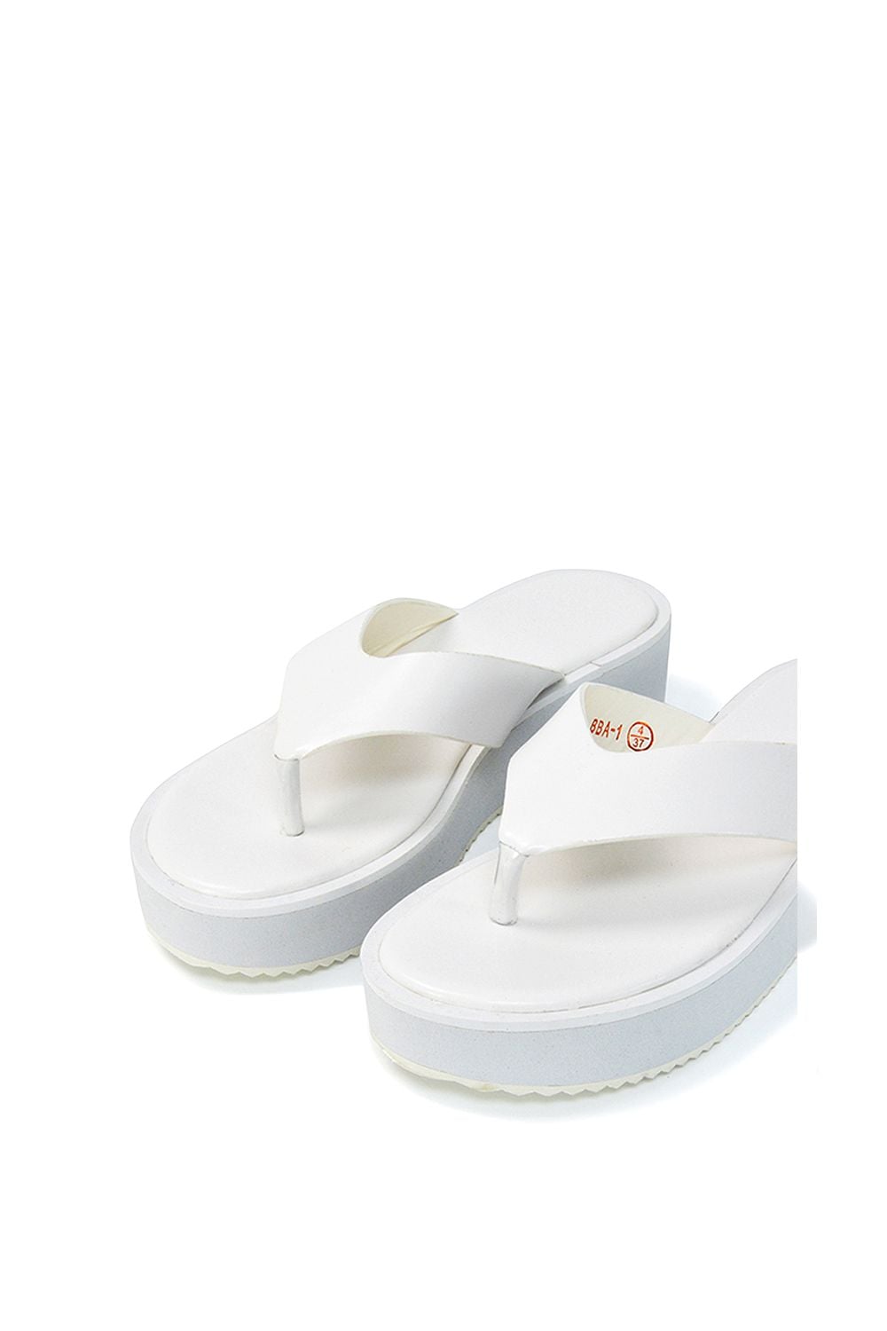 XY London 'Tammi' Thong Strap Flatform Flip Flop Sandal Slides image 4