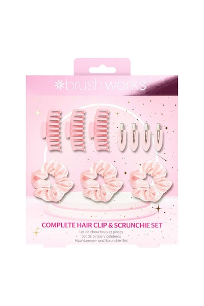 Brushworks Complete Hair Clip & Scrunchie Set Multi