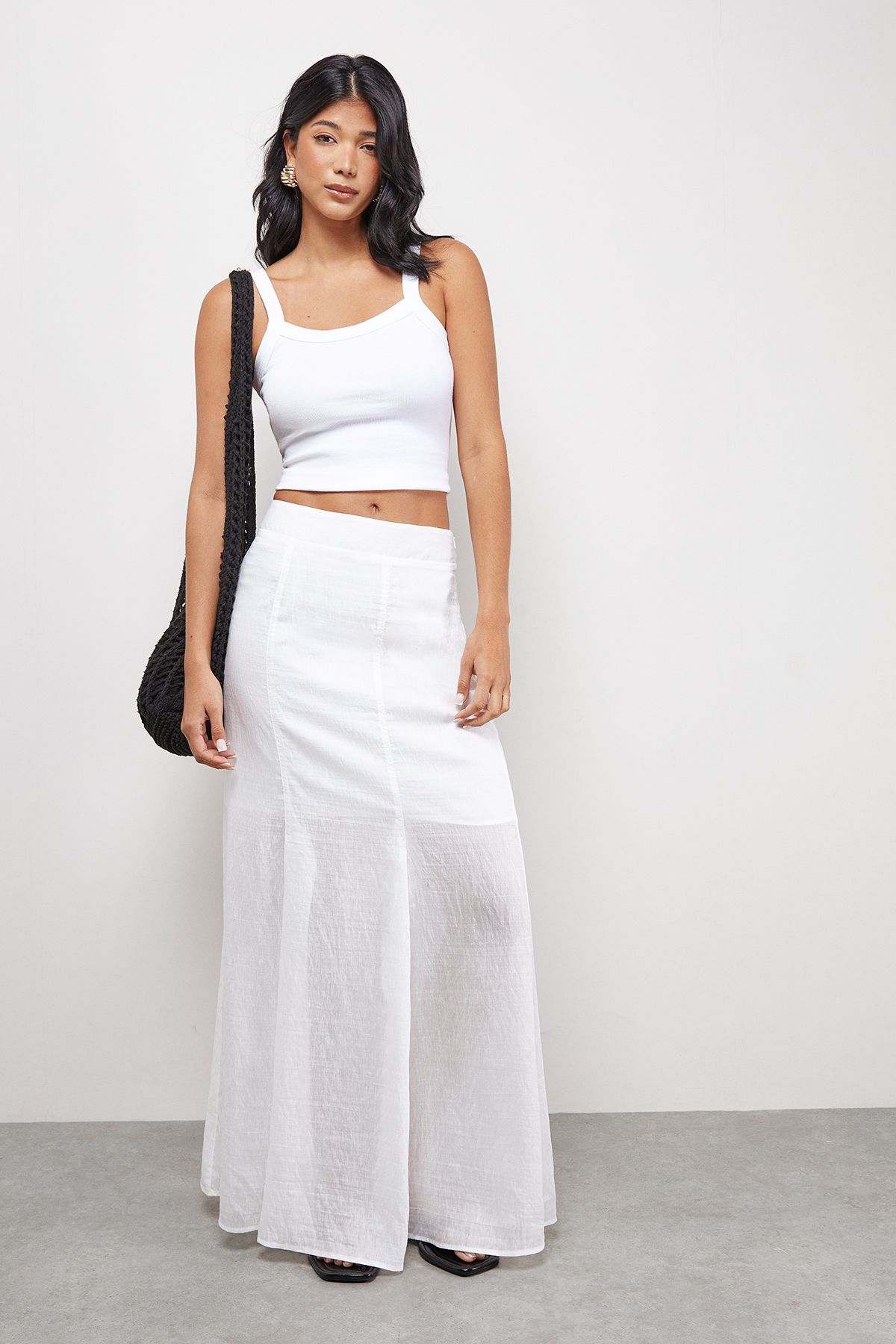 RUNWAY 1.8.1.8 Runway 1.8.1.8 Floaty Maxi Skirt White image 2
