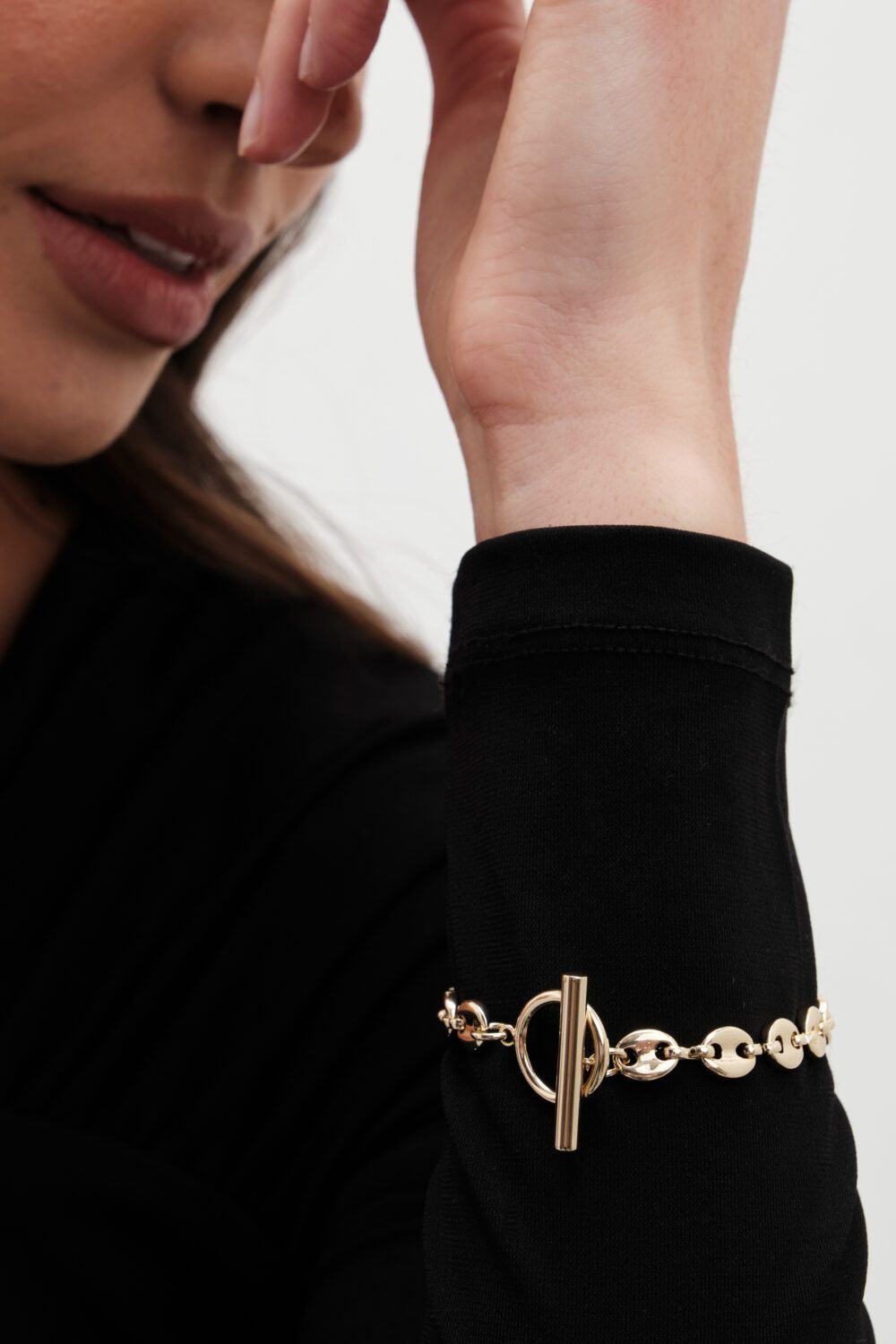 Jon Richard Gold Plated Polished Link Bracelet image 2