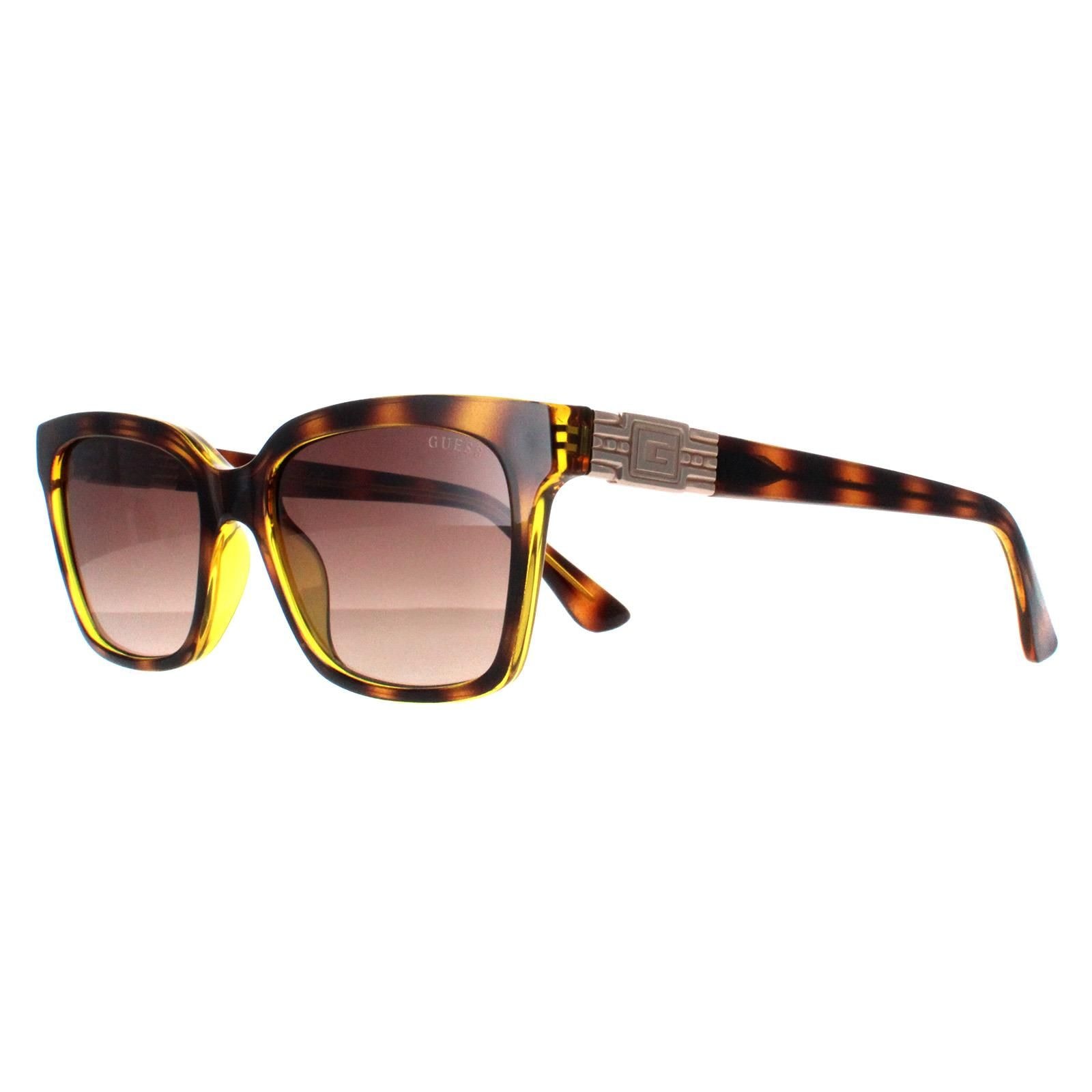 Guess Rectangle Dark Havana Brown Gradient GU7869 image 2