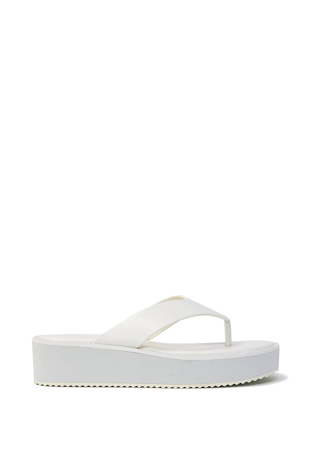 XY London 'Tammi' Thong Strap Flatform Flip Flop Sandal Slides image 1