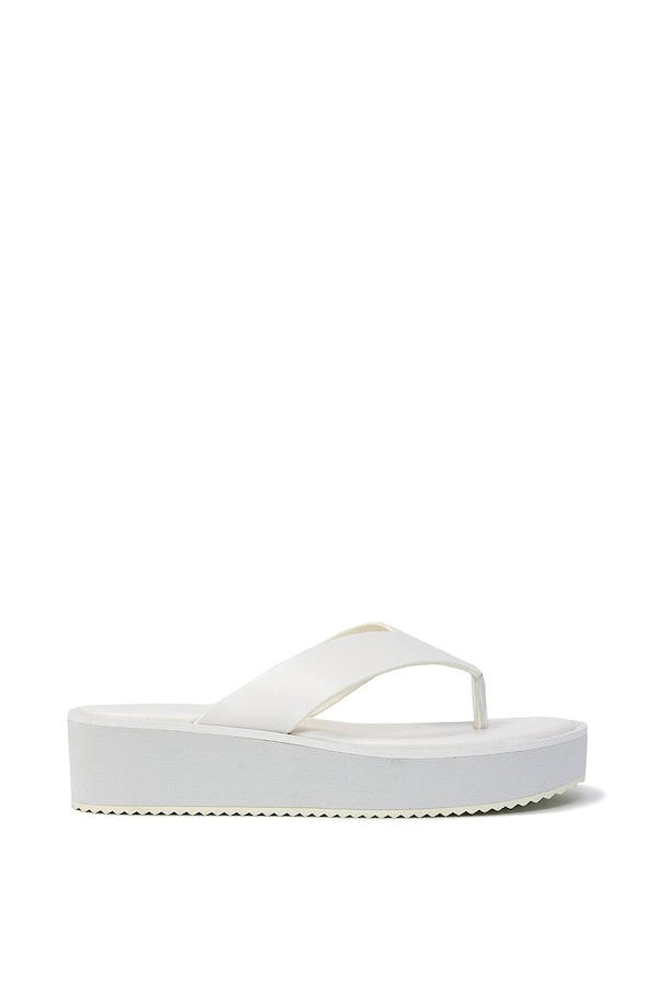 XY London 'Tammi' Thong Strap Flatform Flip Flop Sandal Slides