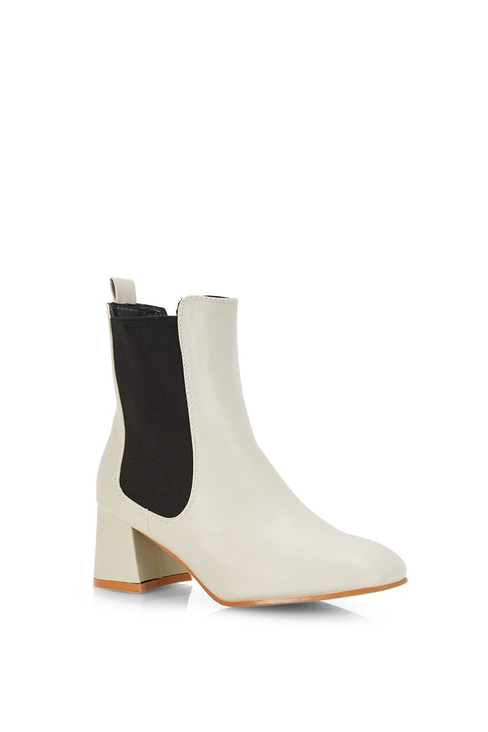 XY London 'Luca' Square Toe Pull On Mid Block Heel Chelsea Boots image 2