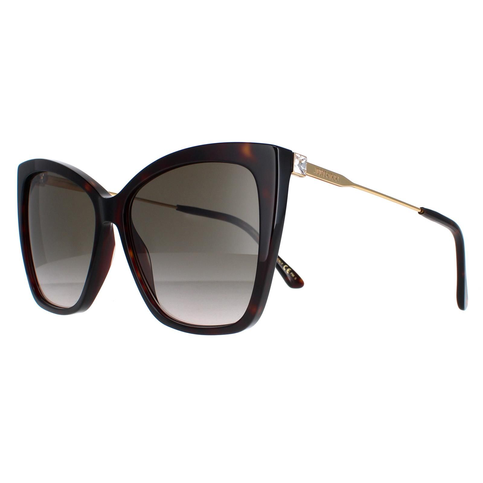 Jimmy Choo Cat Eye Dark Havana Brown Gradient Seba/S image 2