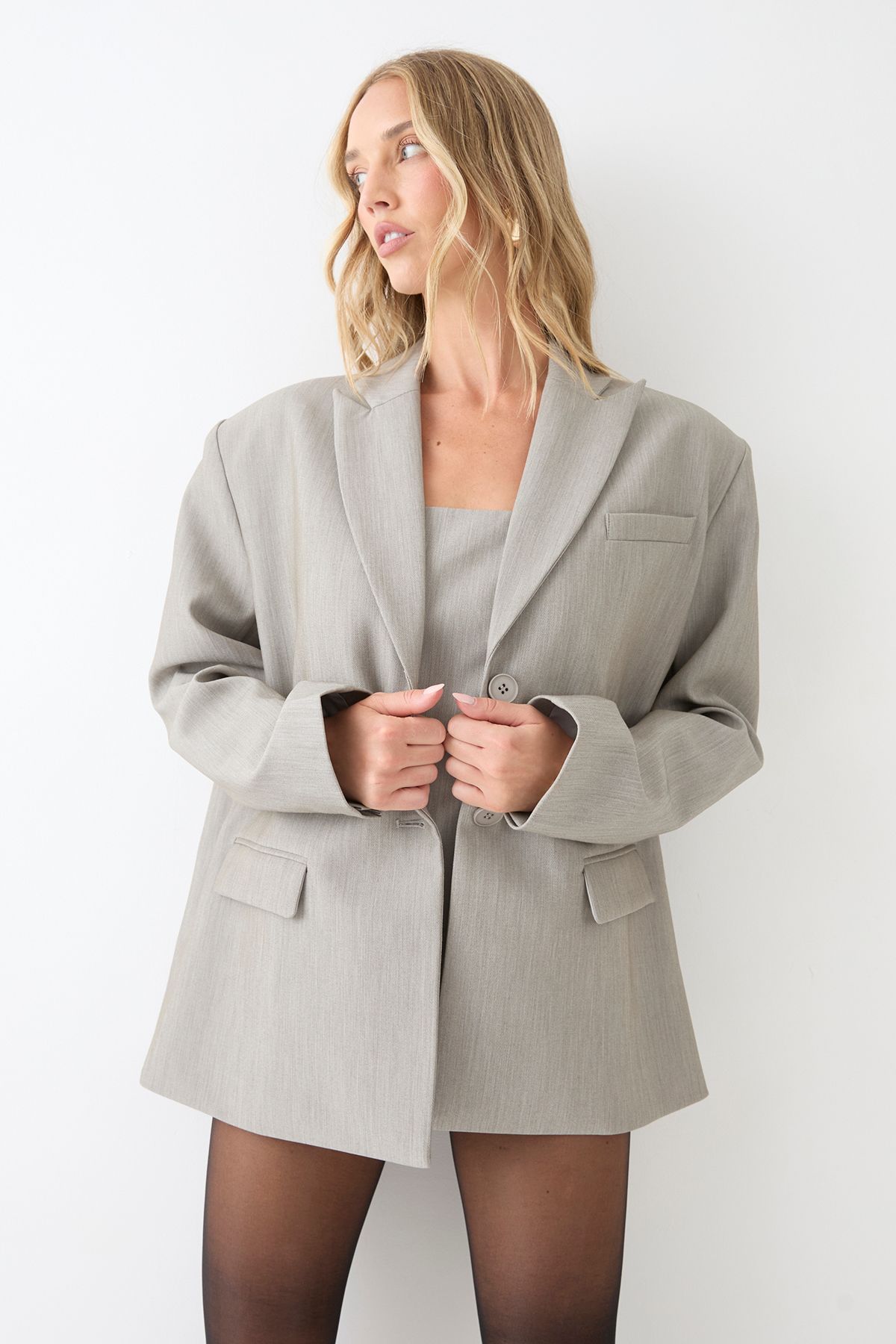 MissPap Premium Masculine Blazer Grey image 2