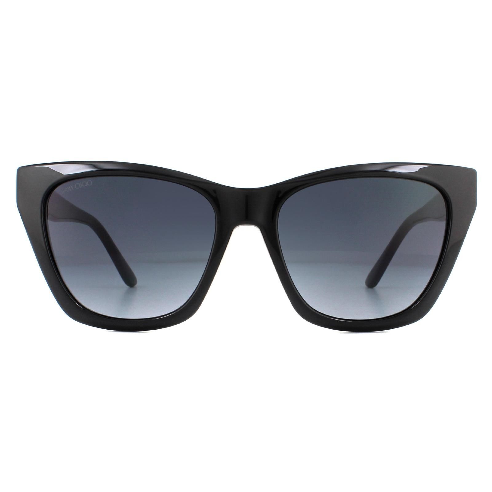 Jimmy Choo Cat Eye Black Dark Grey Gradient Sunglasses image 1