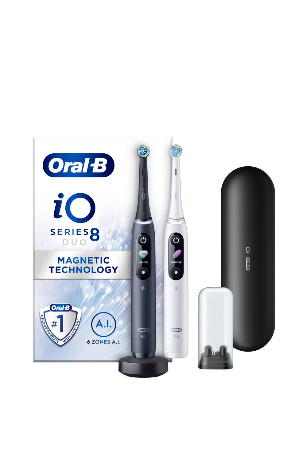 Oral B iO8 White Alabaster & Black Onyx (Duo Pack) Multi image 10