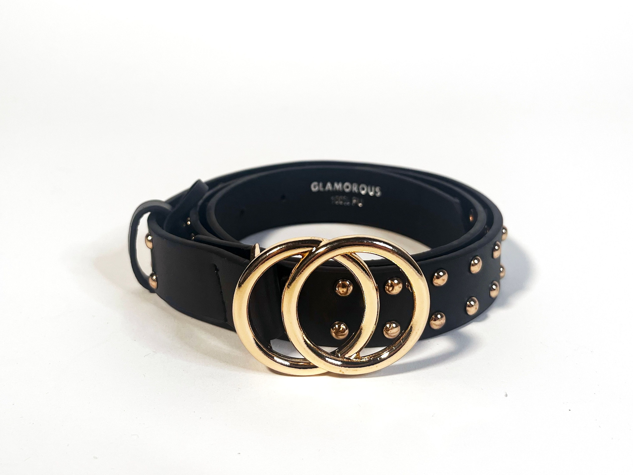 Shnoo Double Buckle Studded Belt image 1