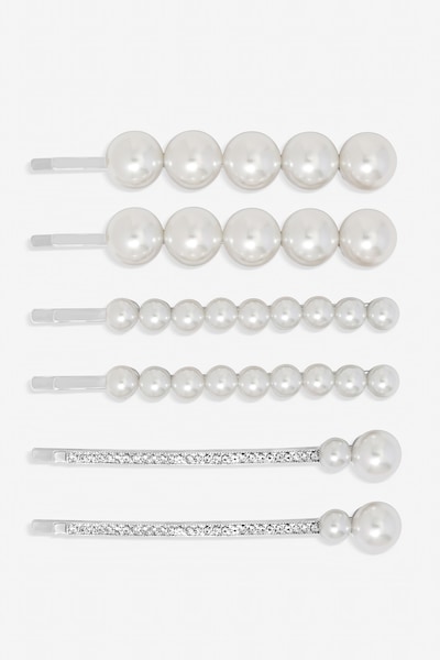 Jon Richard Silver Plated Mixed Pearl Slides - Multipack