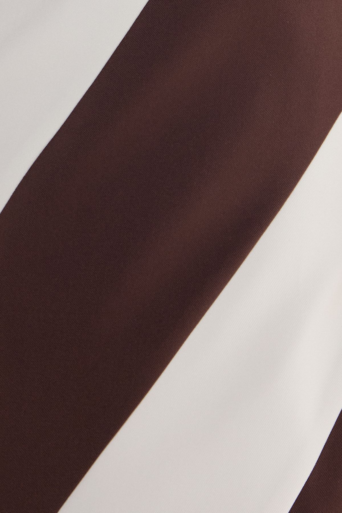 NastyGal Stripe One Shoulder Tailored Mini Dress Chocolate image 5