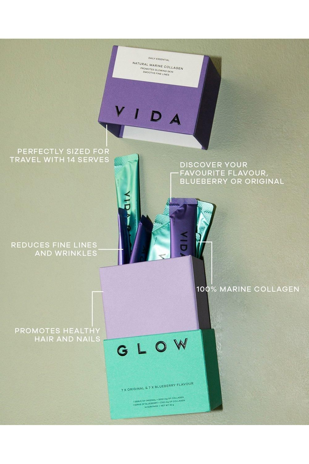 Vida Glow Mixed Natural Marine Collagen Trial Pack Multi image 3