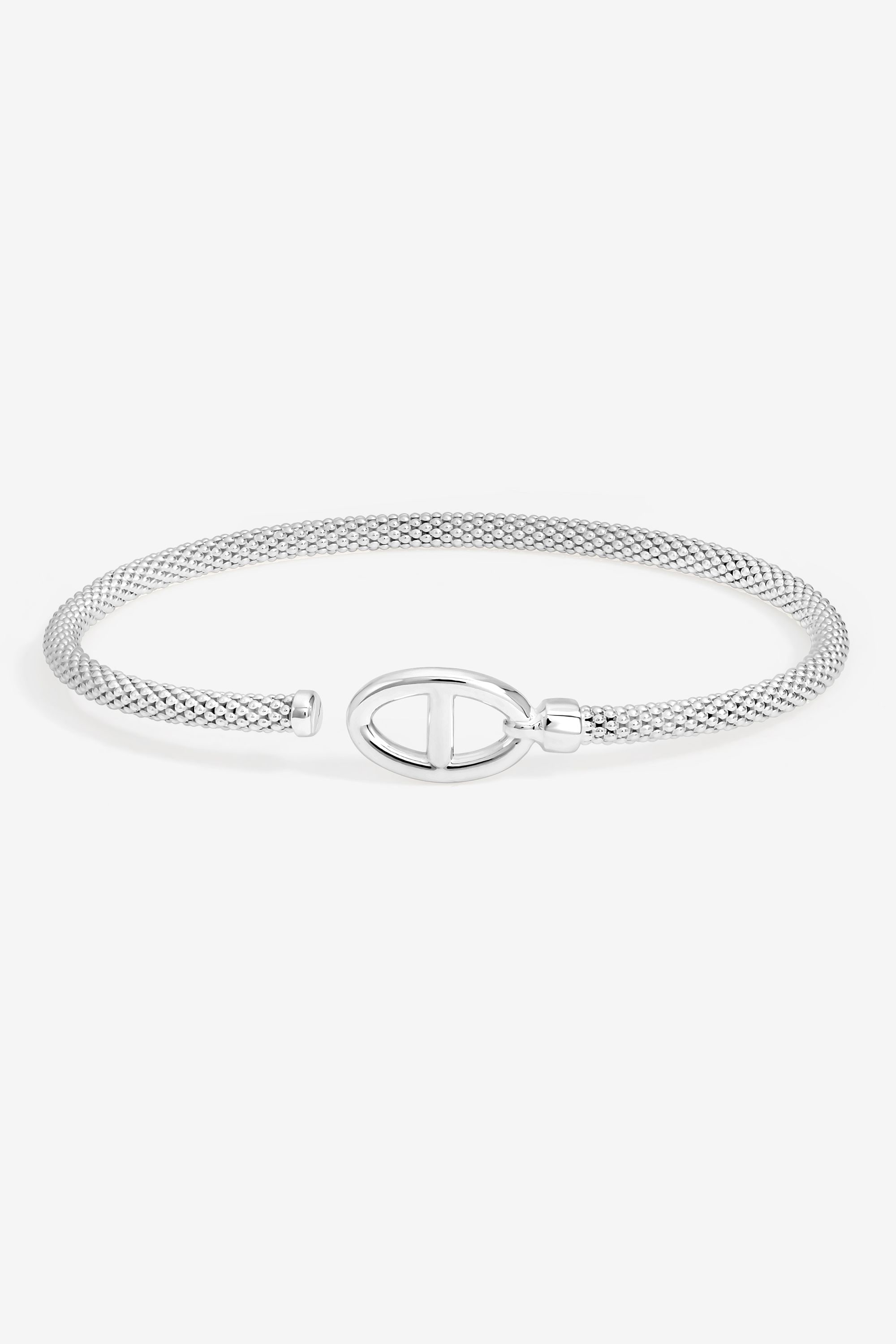 Simply Silver Sterling Silver 925 Premium Polished Marine Link Cuff image 1