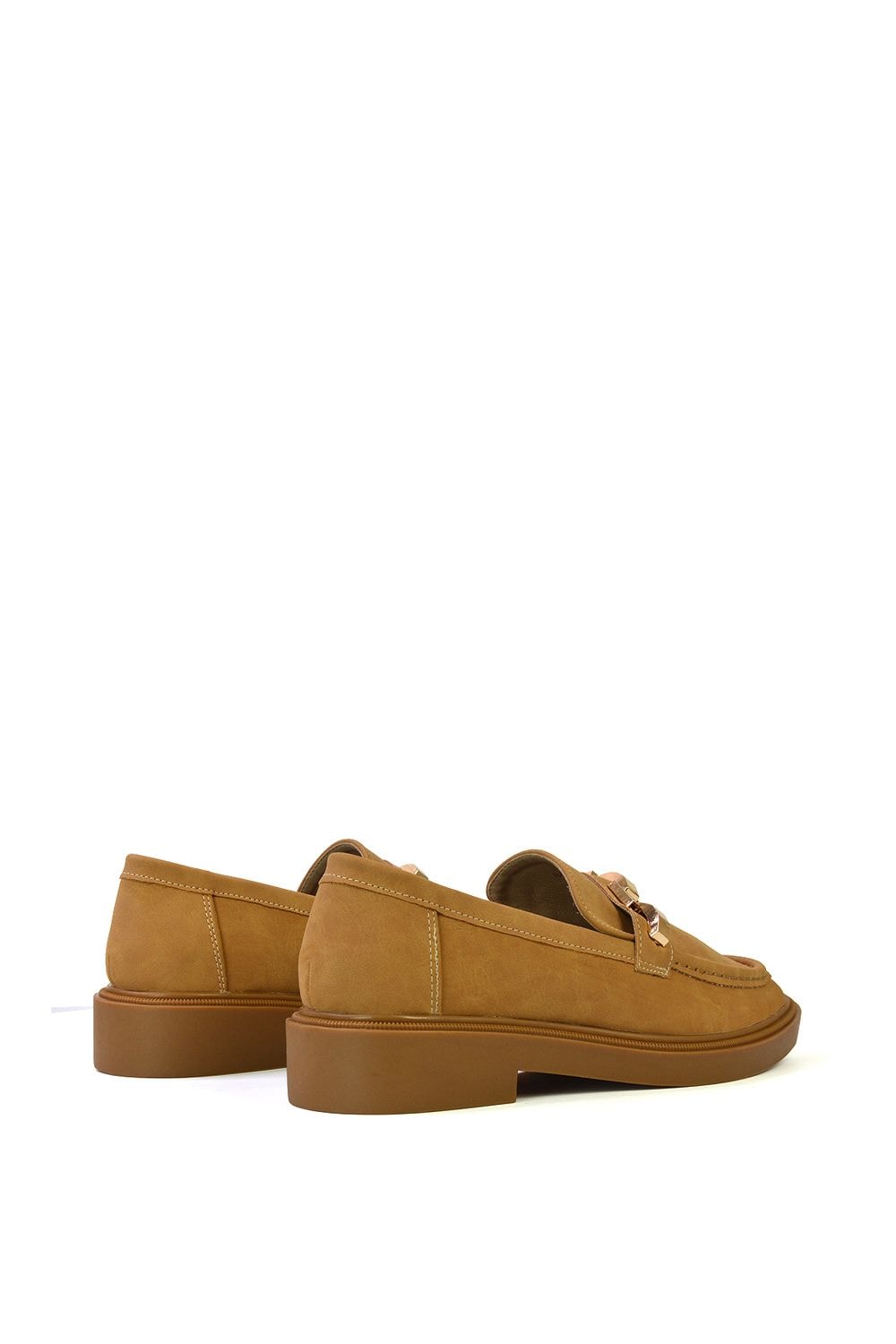 XY London 'Dakoa' Gold Chain Back to School Chunky Loafer Shoes image 5