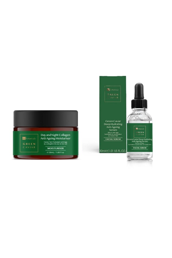 Dr. Botanicals Green Caviar Anti-Ageing Moisturiser & Serum Kit