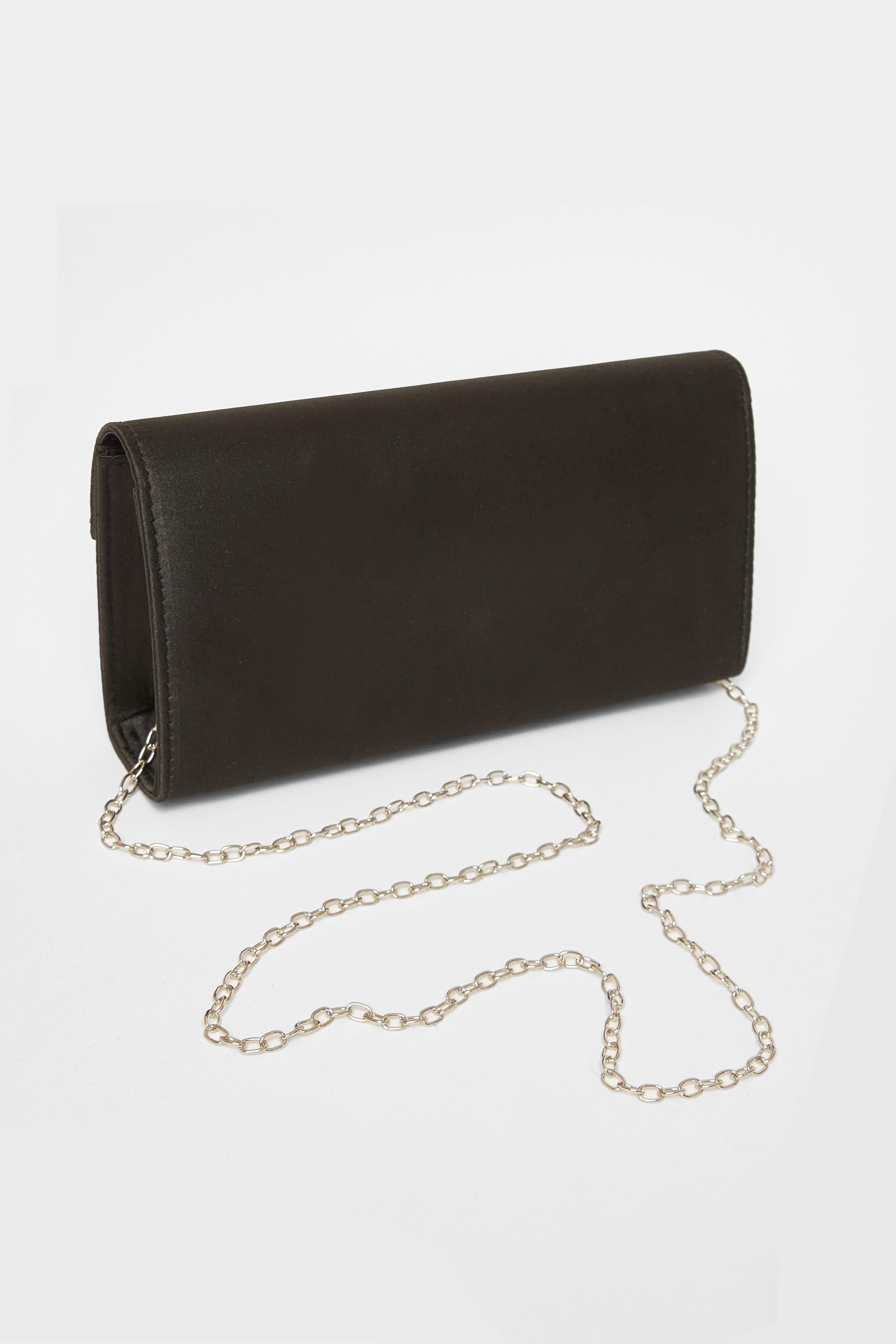 Quiz Black Diamante Clutch image 4