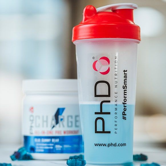 PhD Nutrition Charge Pre-Workout Powder Blue Gummy Bear 300G image 2
