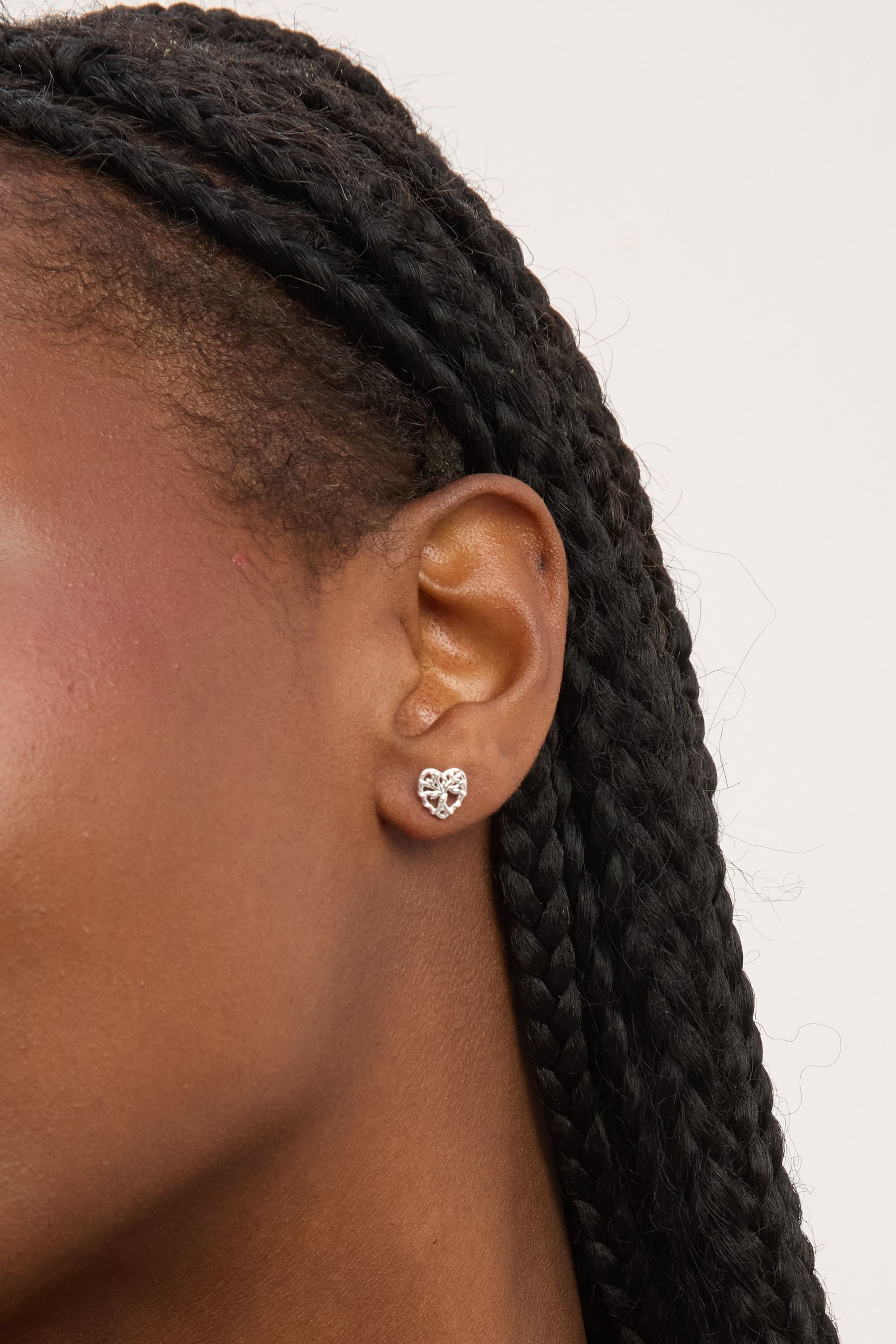 Simply Silver Sterling Silver 925 Polished Tree of Love Set - Gift Boxed image 3