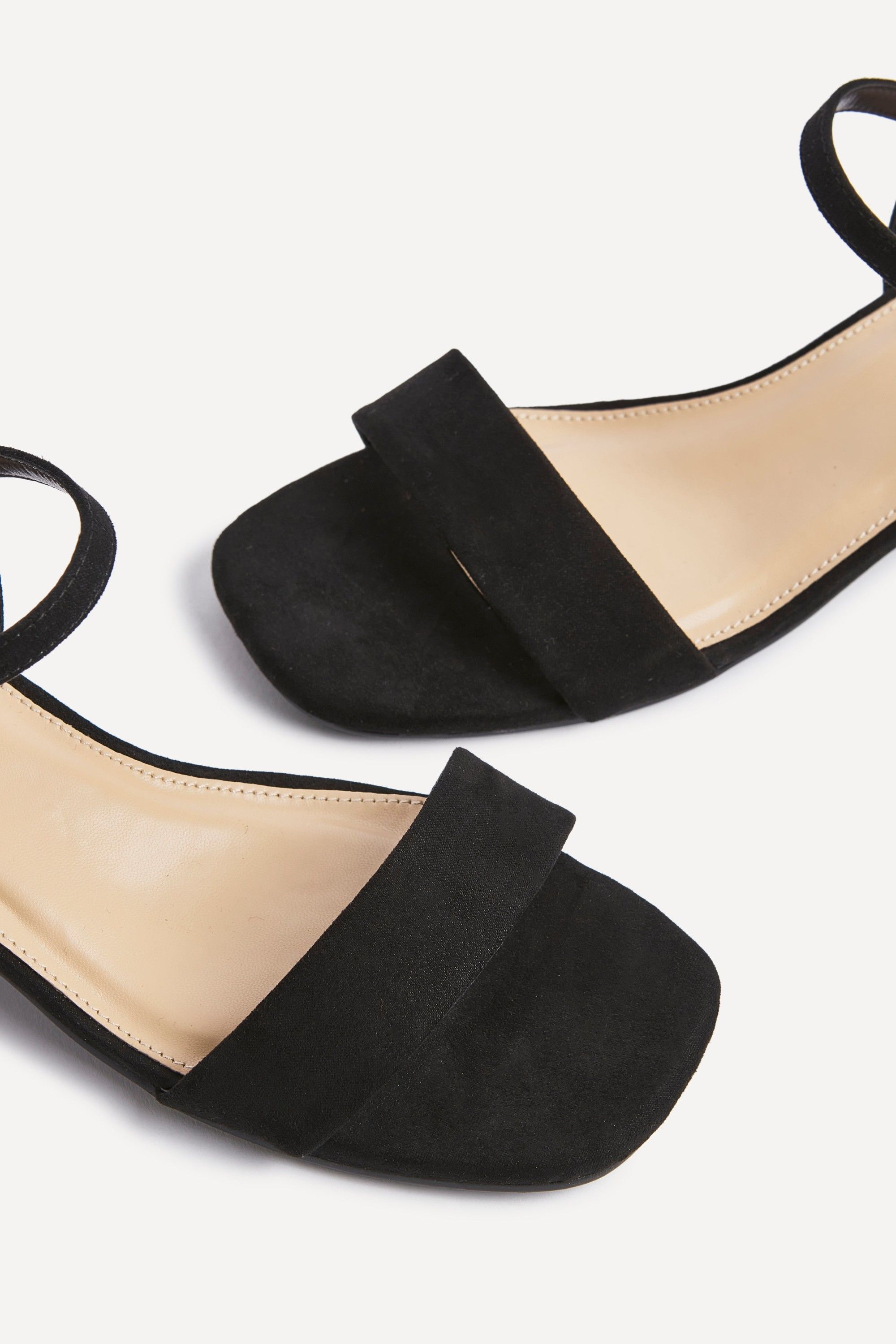 Linzi Tillie Black Faux Suede Low Blook Heel image 5