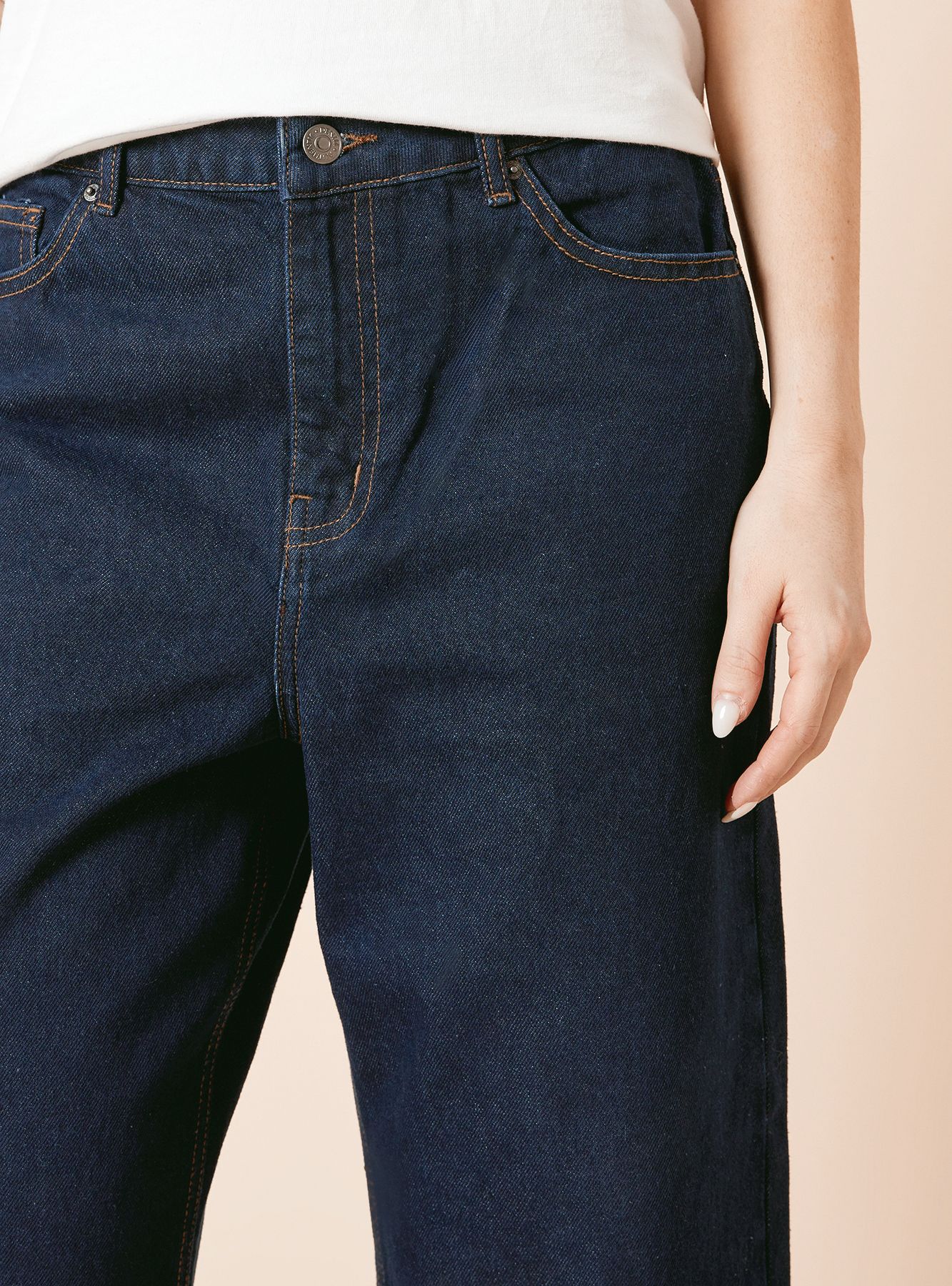 Dorothy Perkins Cropped Wide Leg Jean Indigo image 3