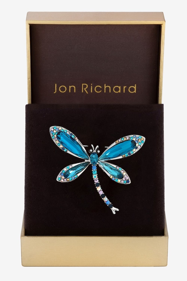Jon Richard Dragon Fly Brooch - Gift Boxed
