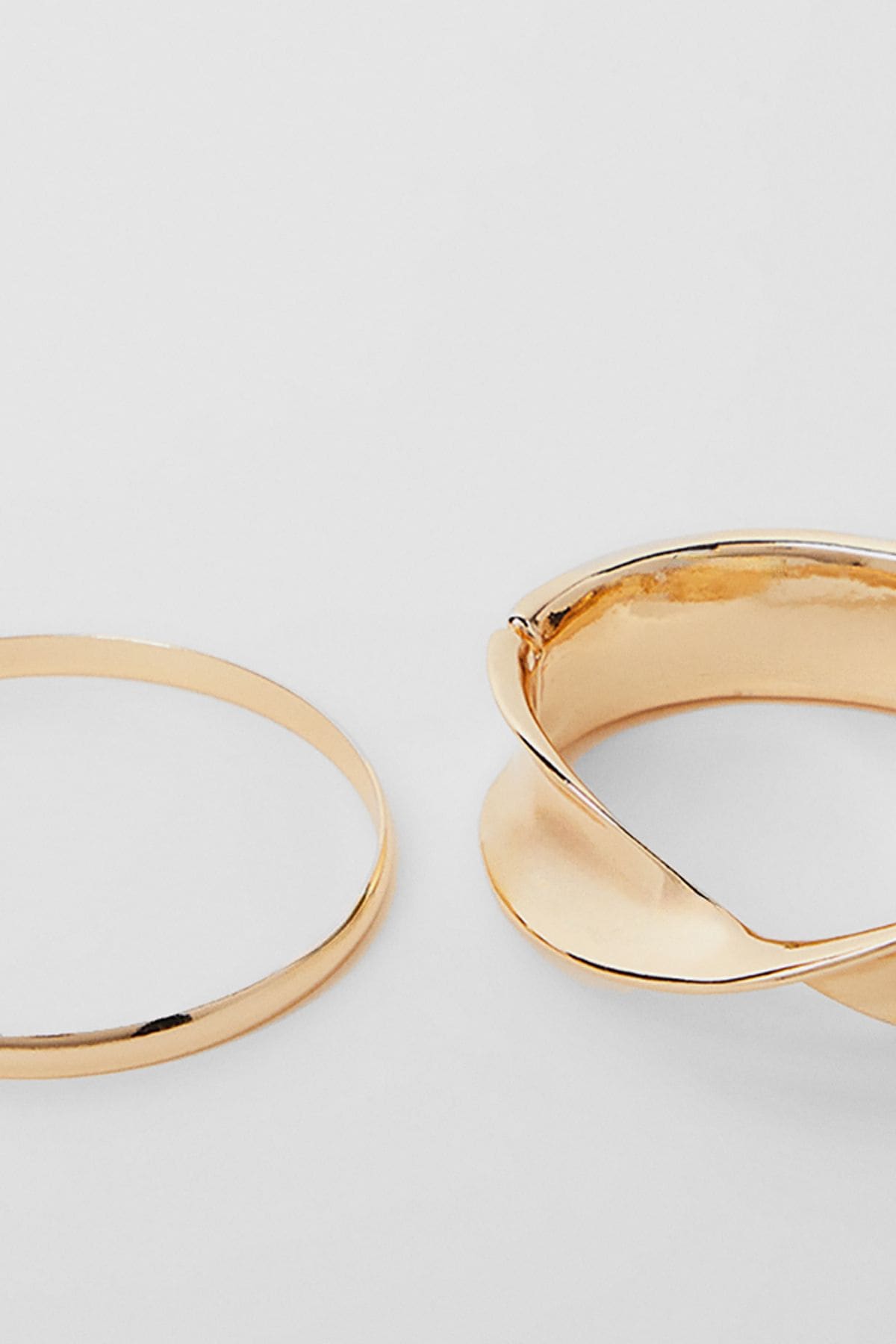 NastyGal Abstract Bracelet 2 Pack Gold image 4