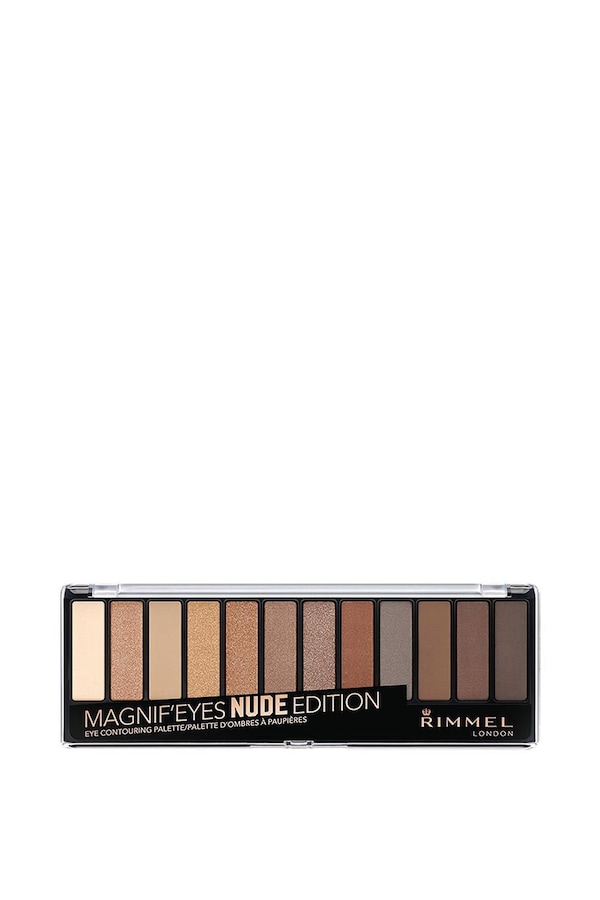 Rimmel London Rimmel 12 Pan Eyeshadow Palette, Nude Edition, 14g Multi