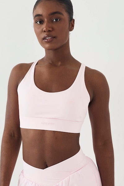 DSGN Studio DSGN Studio Ultra Sculpt Cross Back Sports Bra Marshmallow Pink