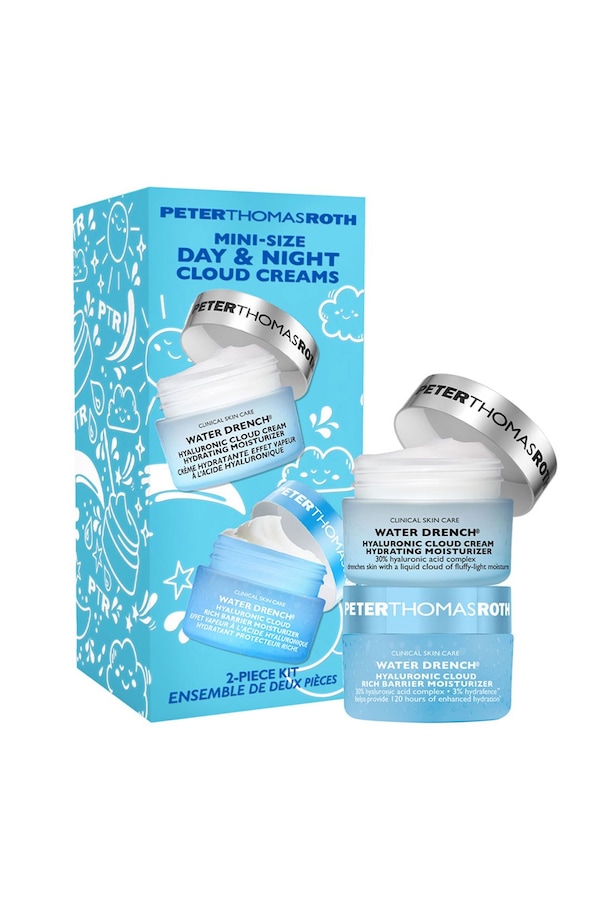 Peter Thomas Roth Holiday Kit - Waterdrench Mini Day & Night Cloud Creams 40ml Gift Set Multi