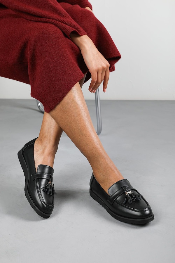 Where's That From 'Lucy' Tasselled Slip On School Loafer