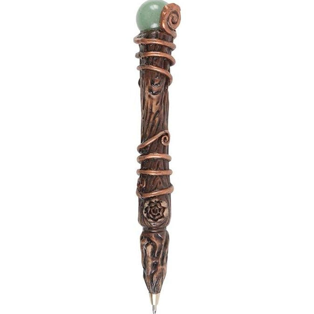 KDMD Abundance Green Aventurine Crystal Wand Pen image 4