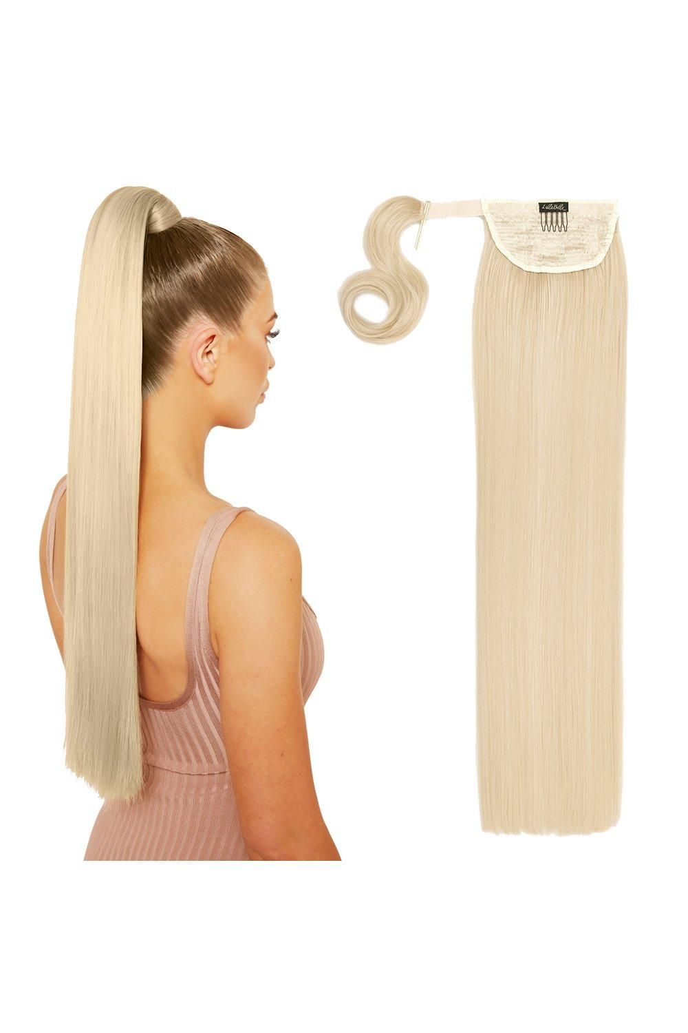 Lullabellz Grande 26" Straight Wrap Around Pony Light Blonde image 3