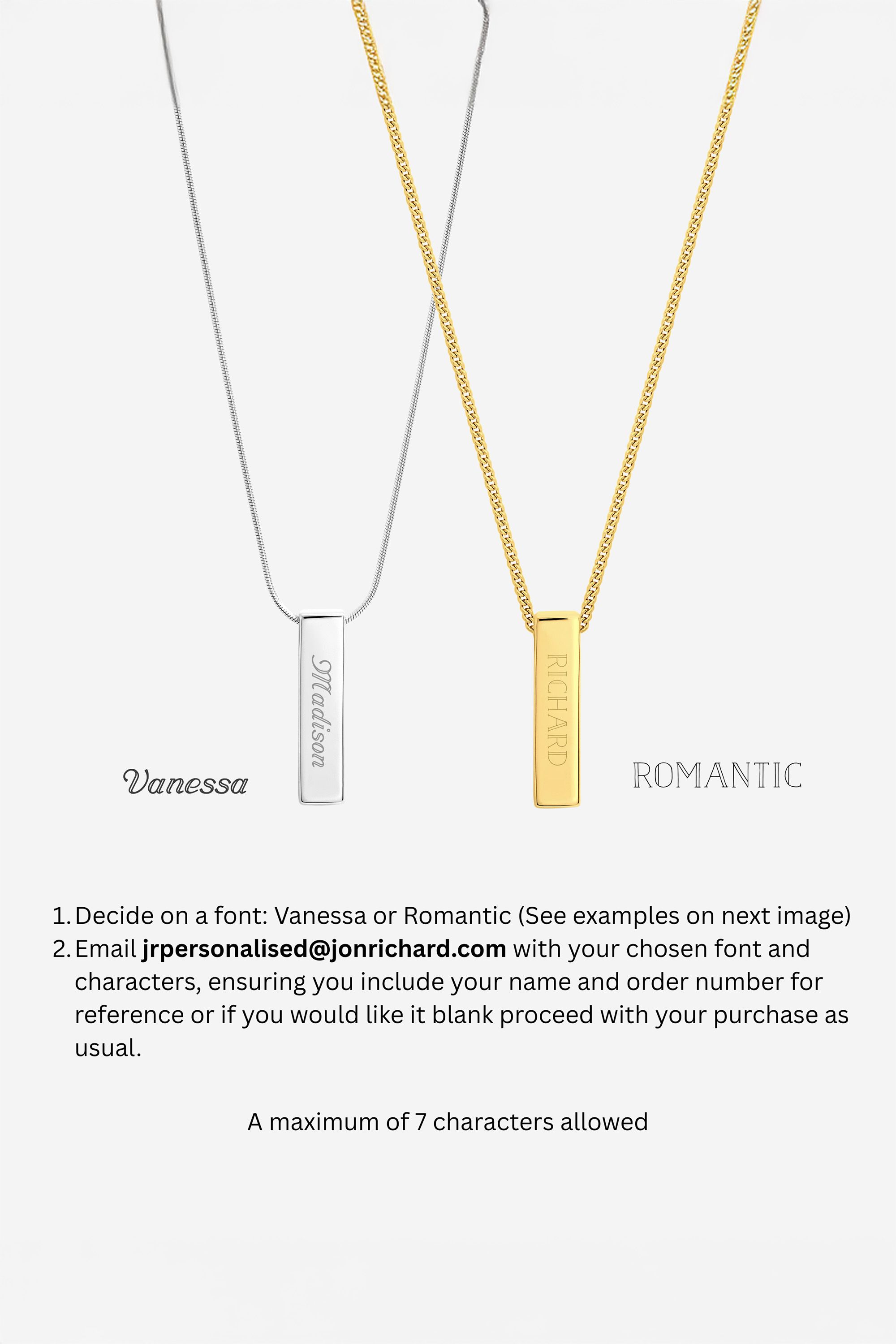 Simply Silver Sterling Silver 925 Polished Bar Pendant image 5