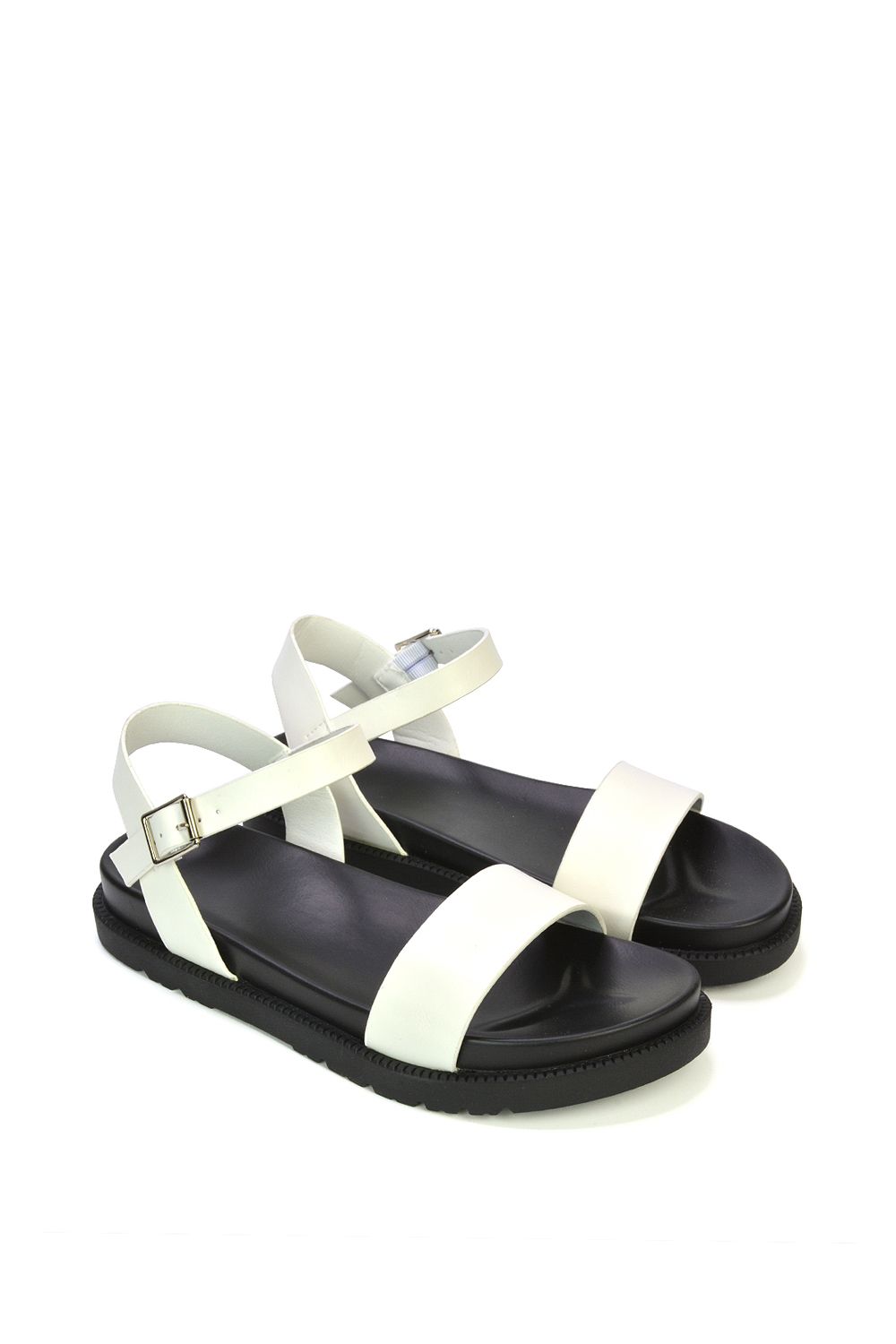 XY London 'Grace' Two Strap Open Toe Platform Sandal Shoes image 4