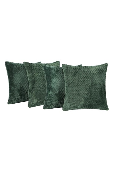 OHS 4 Pack of Waffle Fleece Square Cushion Covers