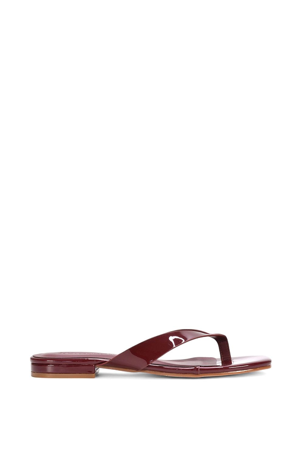 XY London 'Rio' Thong Strap Slip On Flip Flop Square Toe Slide