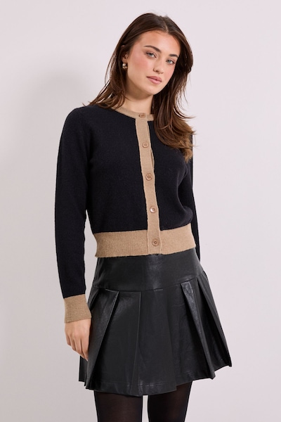 Dorothy Perkins Colour Block Cardigan Black