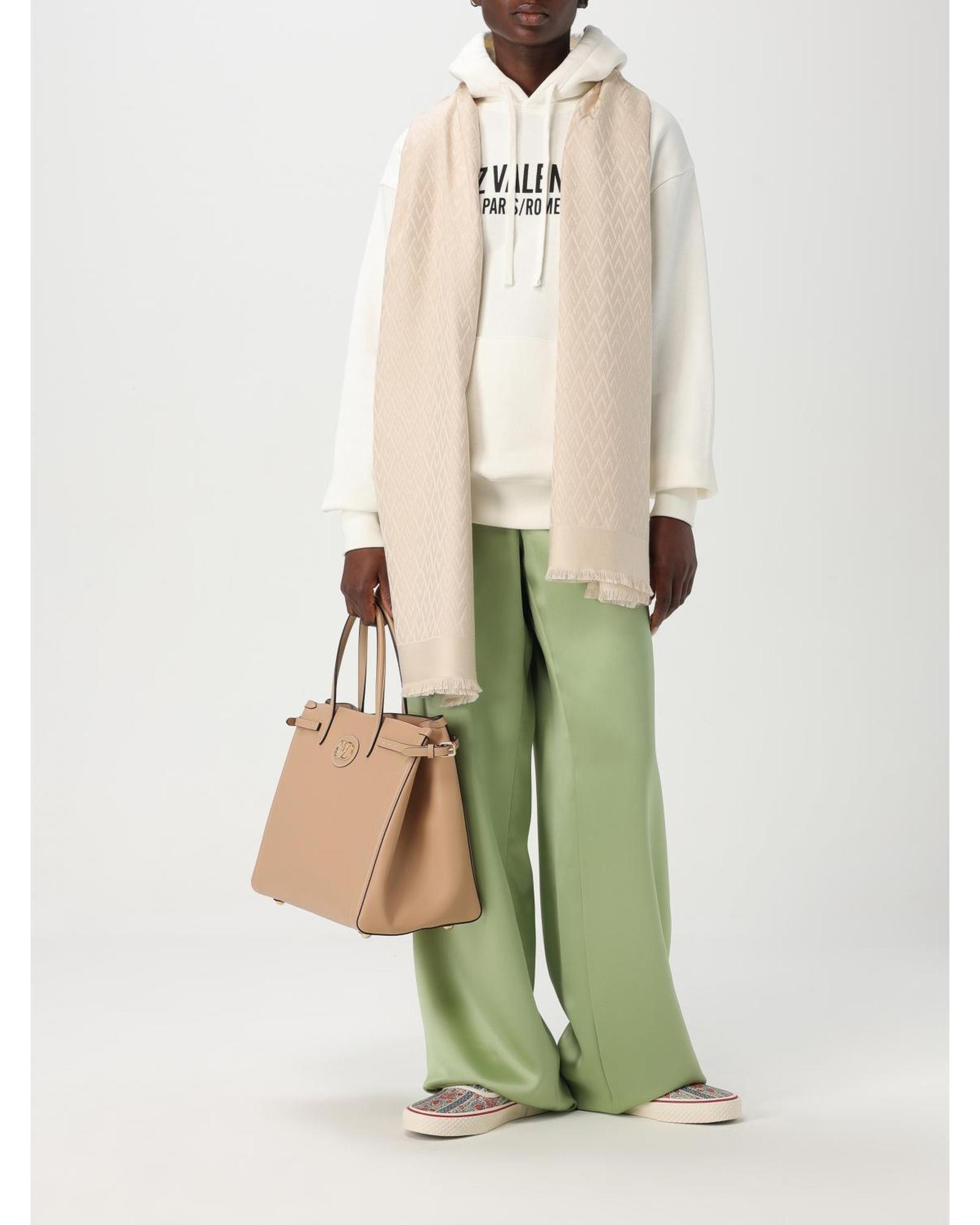 Valentino Wide Leg Elastic Waist Pants Wo - Green image 2