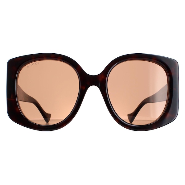 Gucci Round Dark Havana Brown GG1257S