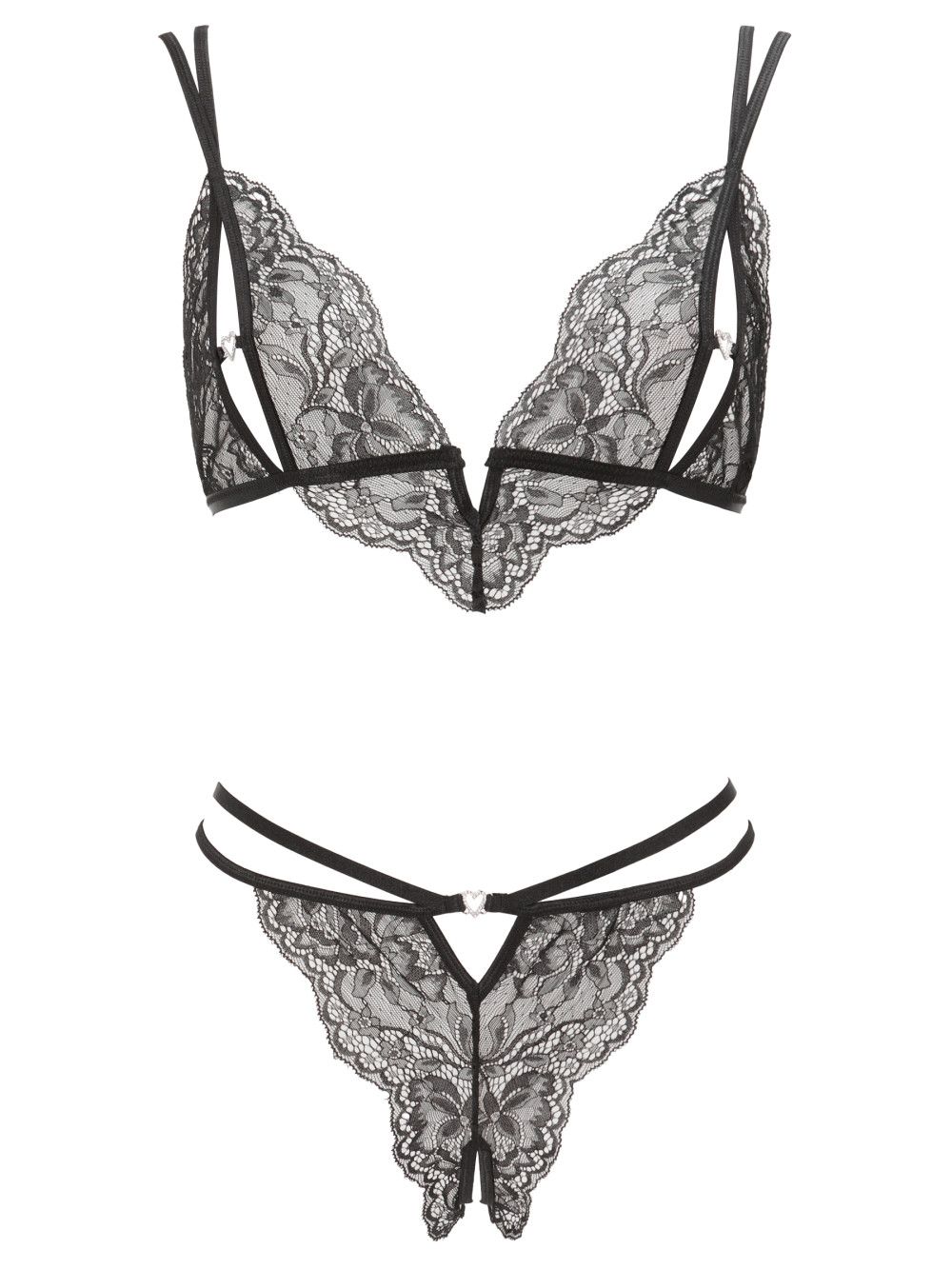 Ann Summers Diamond Heart Crotchless Set image 5