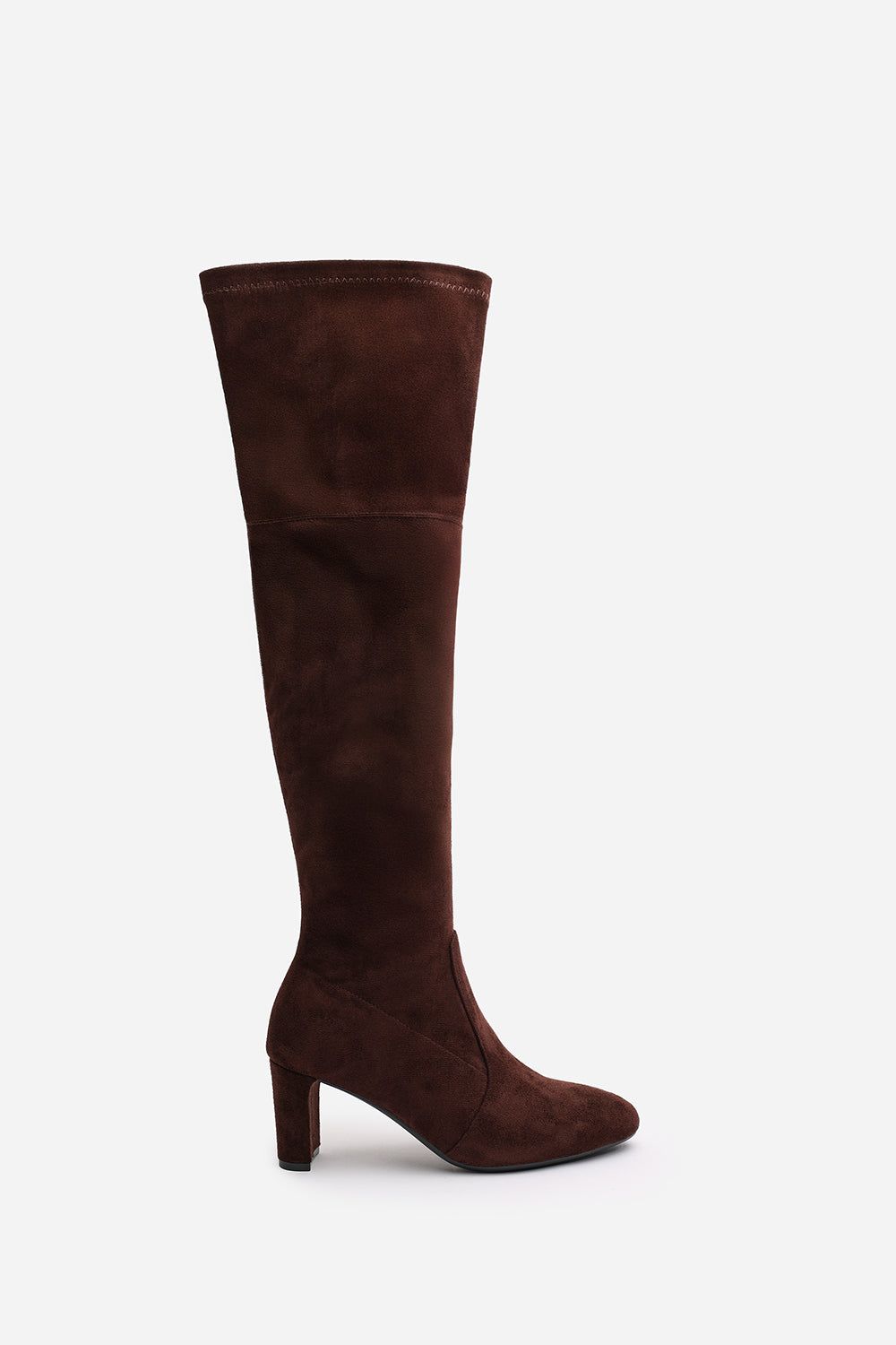 Where's That From 'Sonya' Suede Block Heel Over The Knee Boots image 2