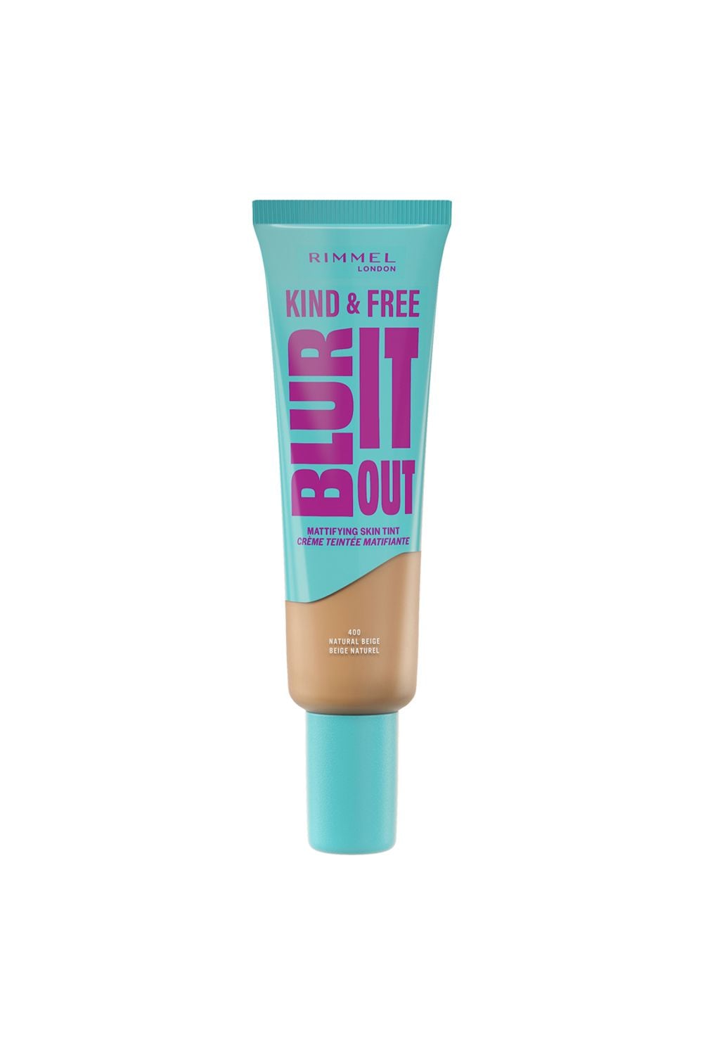 Rimmel London Kind & Free BLUR IT OUT Mattifying Skin Tint 30ml 400 Natural Beige image 1